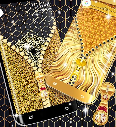 Gold lock screen Ảnh chụp màn hình 0