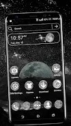 Moon Galaxy Theme Launcher Schermafbeelding 0