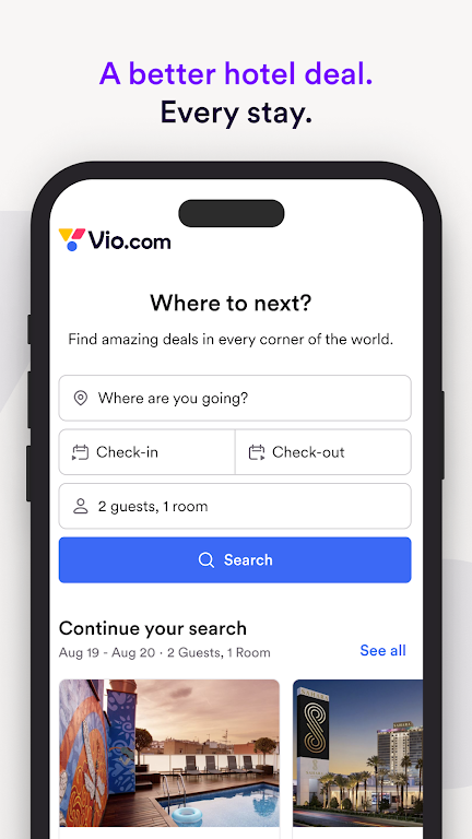 Vio.com: Hotels & travel deals ဖန်သားပြင်ဓာတ်ပုံ 0