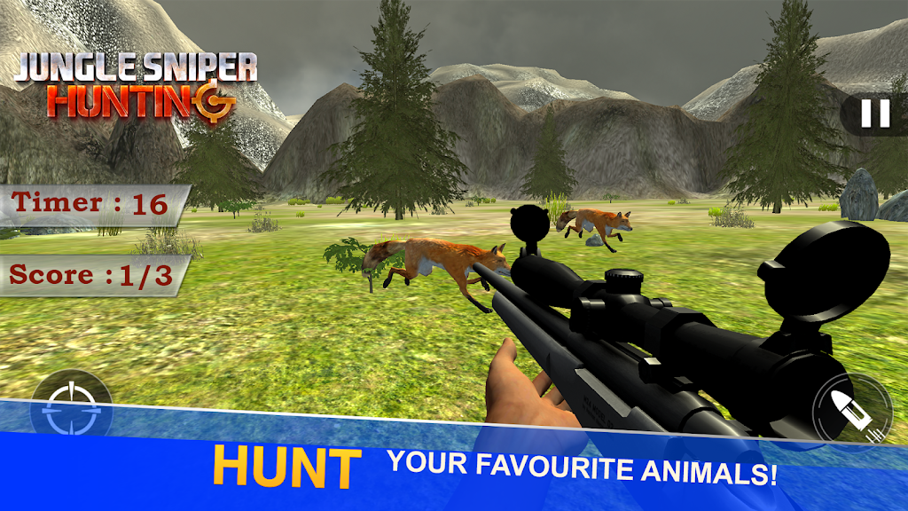 Jungle Sniper Hunting 3D スクリーンショット 0