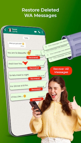 All Recover Deleted Messages Ảnh chụp màn hình 3