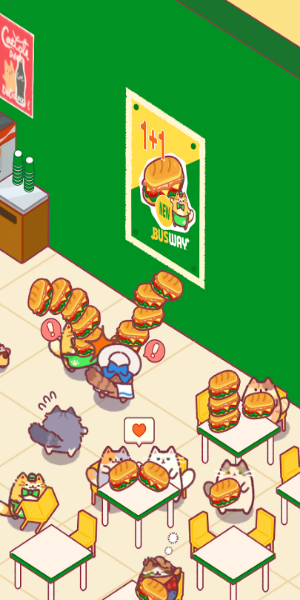 Cat Snack Bar: Cute Food Games Screenshot 2