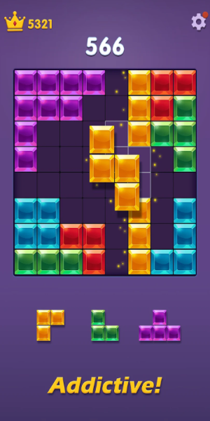 Blocks Puzzle: Gem Blast Captura de tela 1