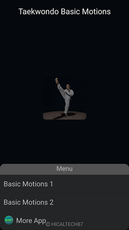 Taekwondo Basic Motions Screenshot 0