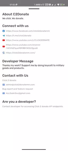 Click 2 donate 스크린샷 3