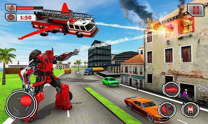 Fire Truck Games: Robot Games 螢幕截圖 0