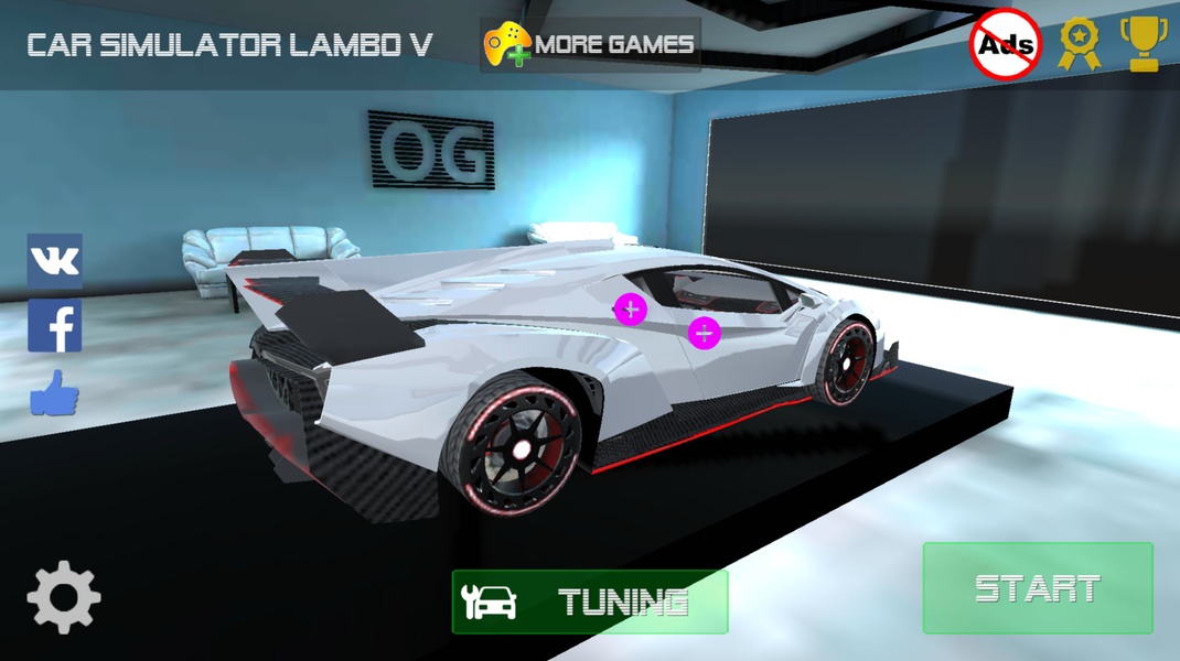 Car Simulator Veneno Schermafbeelding 0