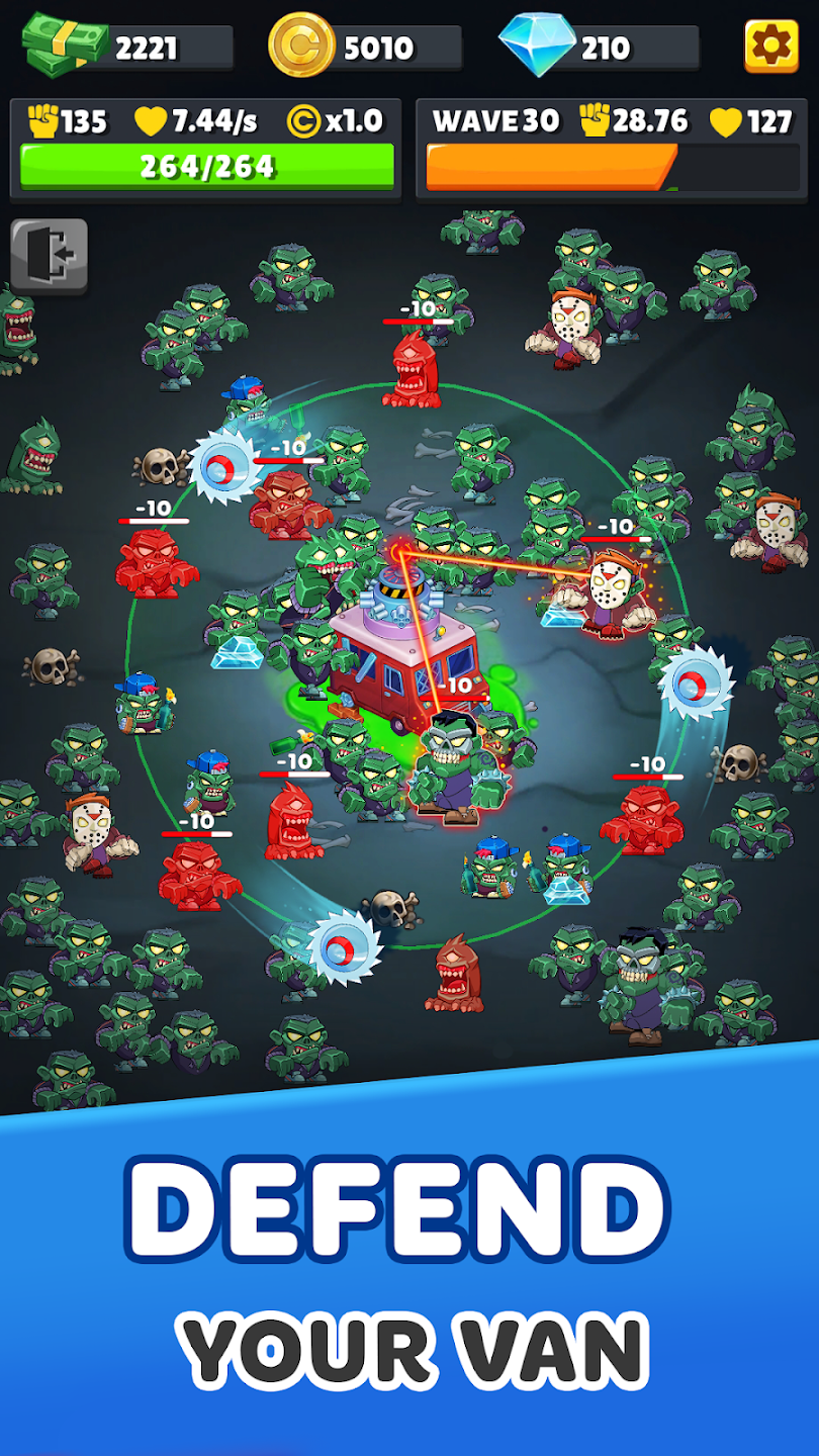 Zombie Van: Tower Defense TD Ảnh chụp màn hình 1