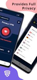 Privacy VPN - No Log VPN Proxy Ảnh chụp màn hình 1