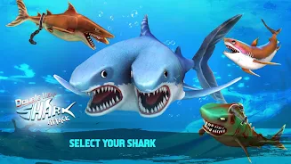 Double Head Shark Attack PVP ဖန်သားပြင်ဓာတ်ပုံ 1