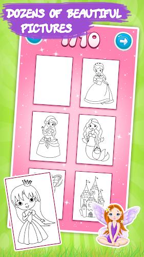 Princess Coloring - Kids Fun Screenshot 1