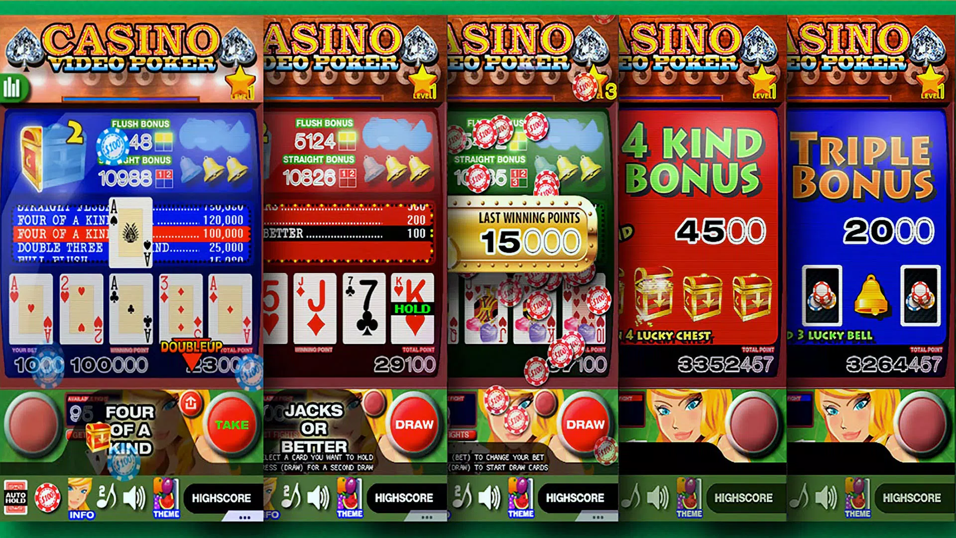 Casino Video Poker 螢幕截圖 3