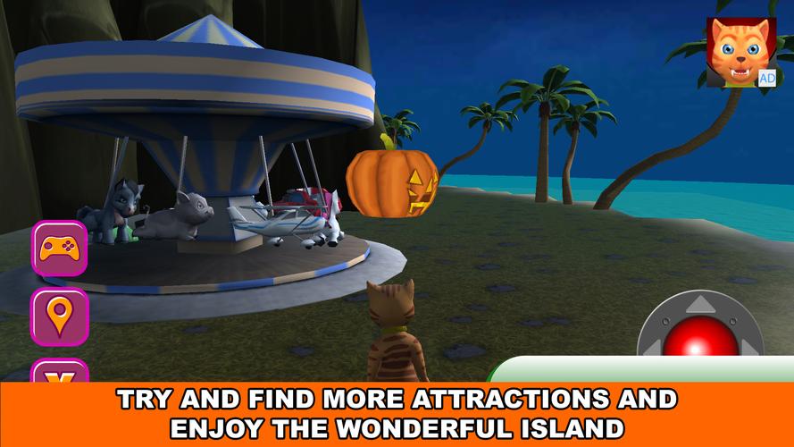 Schermata Halloween Cat Theme Park 3D 3