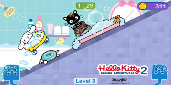 Hello Kitty games - car game স্ক্রিনশট 1