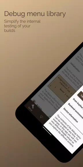 Beagle - Debug menu demo Schermafbeelding 0