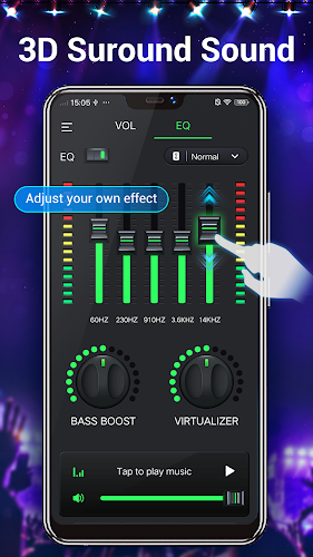 Equalizer & Bass Booster,Music স্ক্রিনশট 1