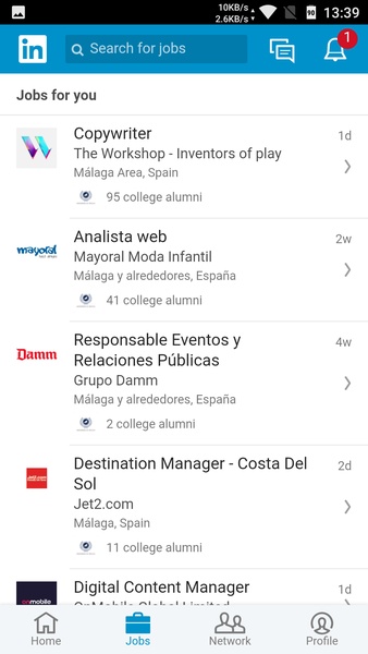 LinkedIn Lite Captura de tela 3