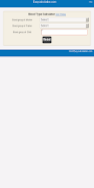 Blood Type Calculator Tangkapan skrin 1