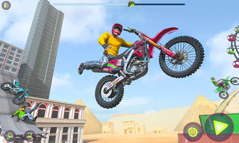 Crazy Bike Racing Stunt Game Скриншот 1