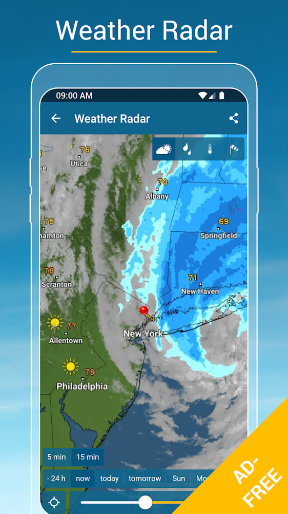 Weather & Radar Pro Скриншот 1