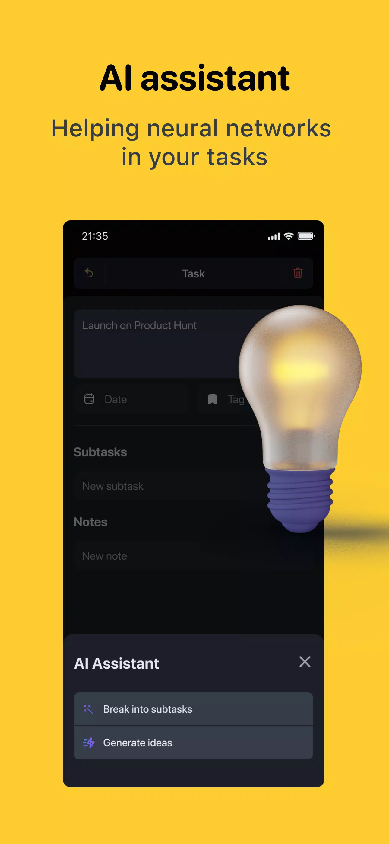 Hubit Plan: task manager ภาพหน้าจอ 1