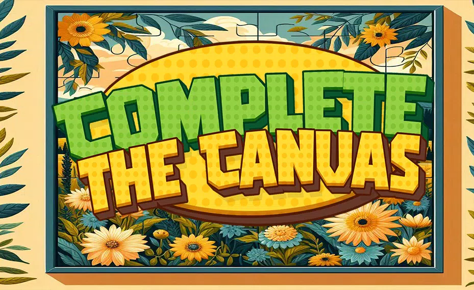 Complete the Canvas Puzzle Ekran Görüntüsü 0