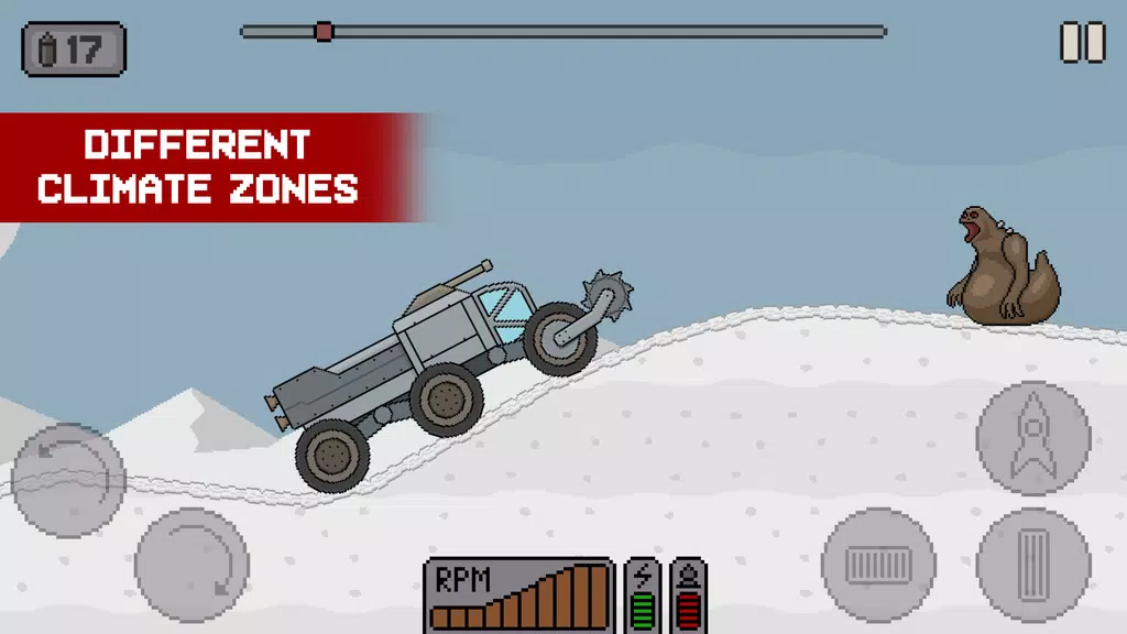 Death Rover: Space Zombie Race Schermafbeelding 2