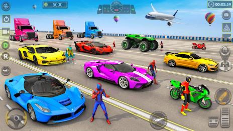 Superhero Game: Ramp Car Stunt 螢幕截圖 3