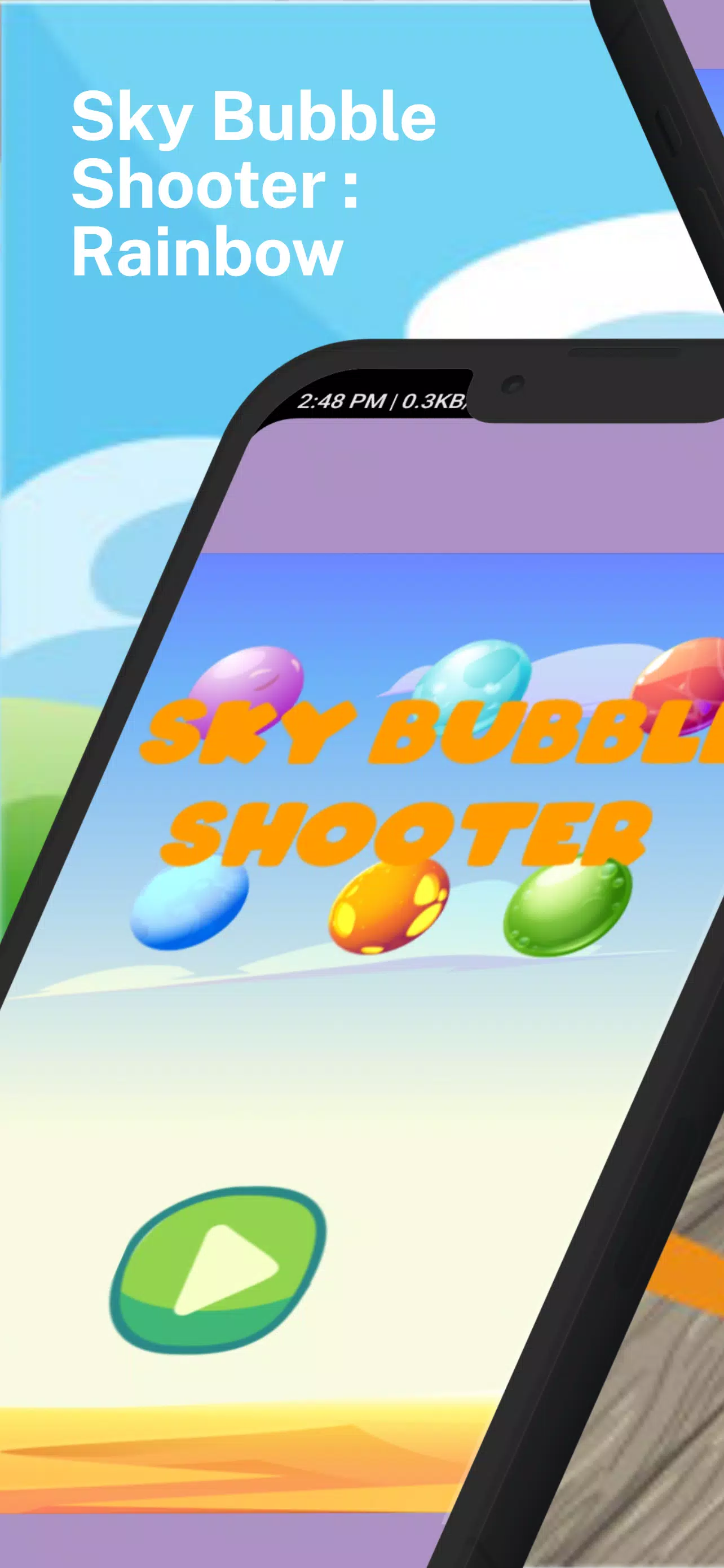 Sky Bubble Shooter : Rainbow Capture d'écran 0