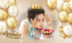 Birthday Photo Frame Greetings Captura de tela 0