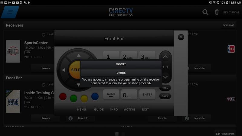 DIRECTV FOR BUSINESS Remote Schermafbeelding 3