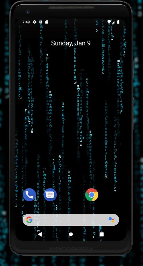 Matrix Live Wallpaper Ảnh chụp màn hình 1