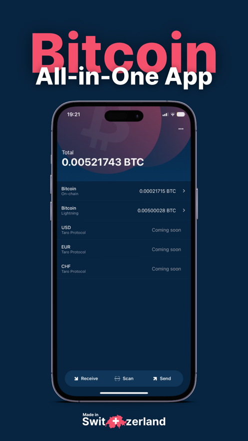 DFX BTC Taro Wallet ဖန်သားပြင်ဓာတ်ပုံ 1