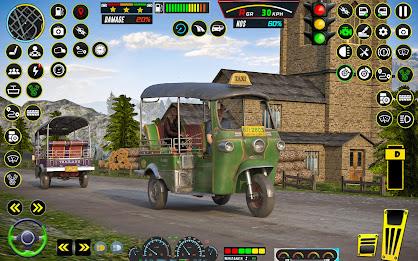 Rickshaw Game Rickshaw Driving スクリーンショット 1