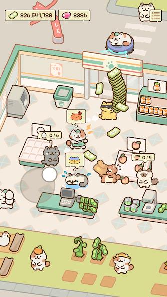 Cat Mart: Cute Grocery Shop Mod Schermafbeelding 1