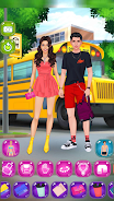 School Couple dress up Скриншот 0