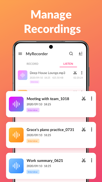 Voice Recorder & Voice Memos Mod Скриншот 3