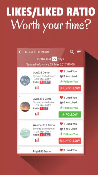 Schermata Follower Stats for Instagram 2