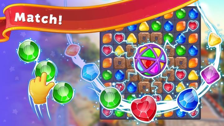 Gem Valley - Match 3 & Restore Ảnh chụp màn hình 2