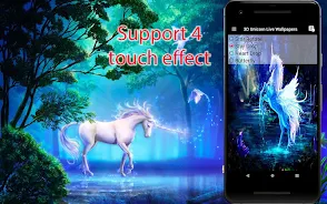 Unicorn Live Wallpapers Schermafbeelding 3