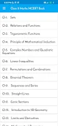 Class 11 Maths NCERT Book Capture d'écran 0