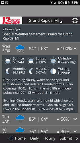 WZZM 13 Weather Zrzut ekranu 1