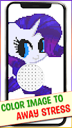 Pony Pixel Art Coloring Book Ekran Görüntüsü 1