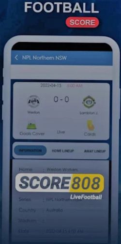 Score808 Sport - Live Football 螢幕截圖 0