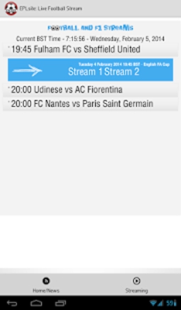 Schermata EPLsite: Live Football Stream 2