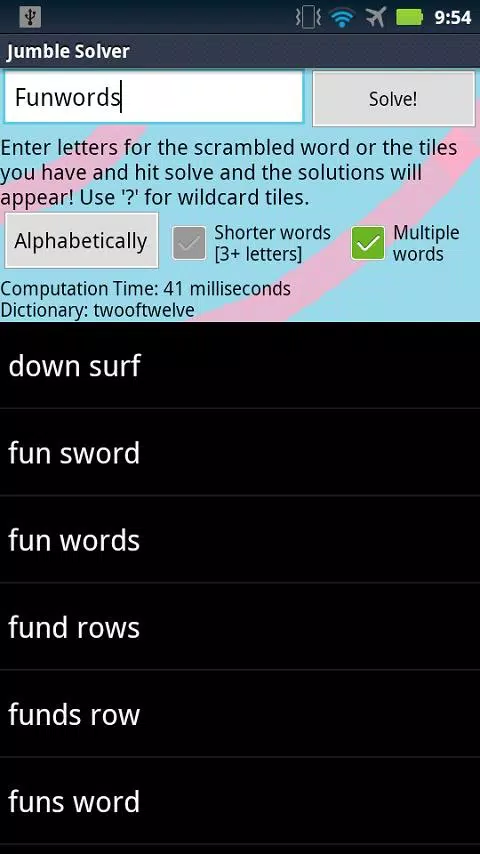 Jumble Solver Ảnh chụp màn hình 2