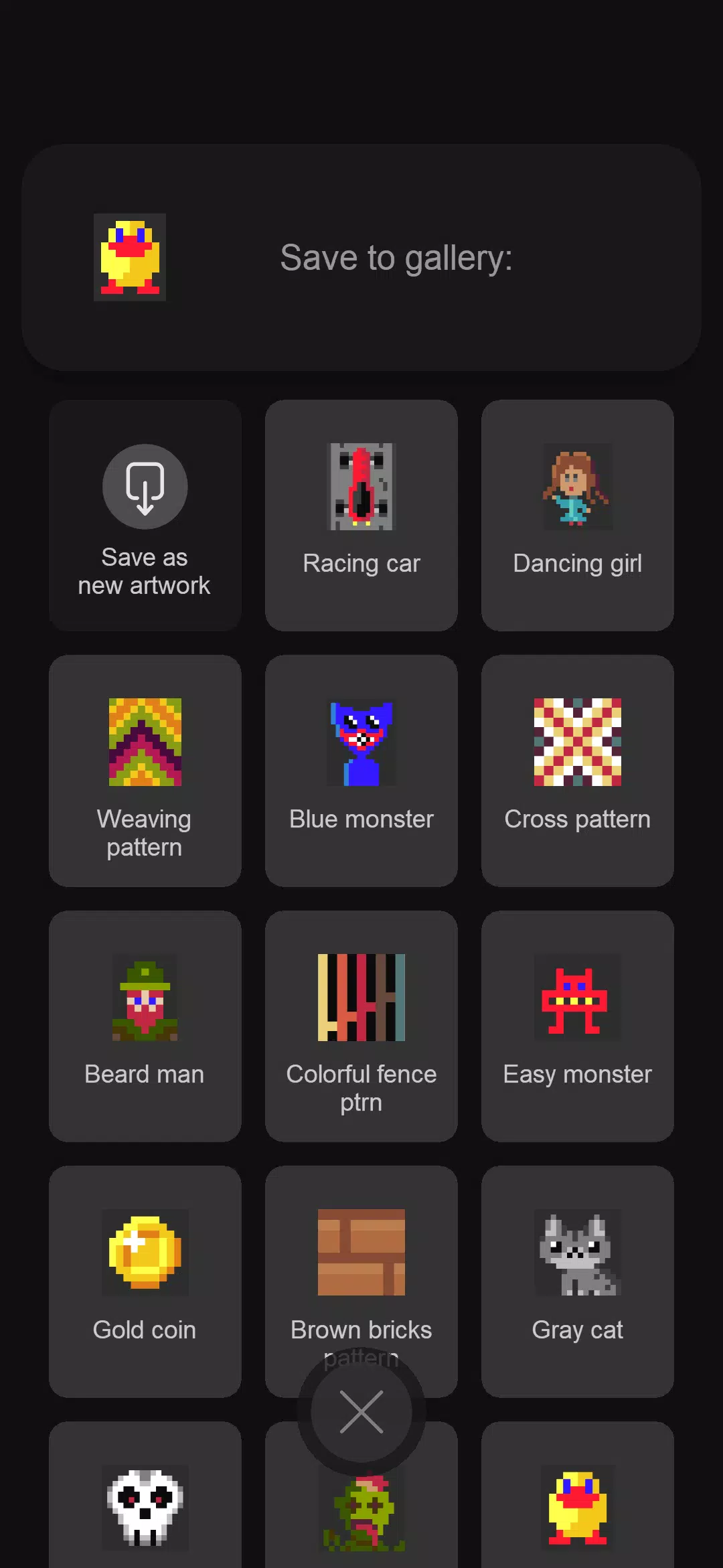 Easy pixel art maker editor स्क्रीनशॉट 1