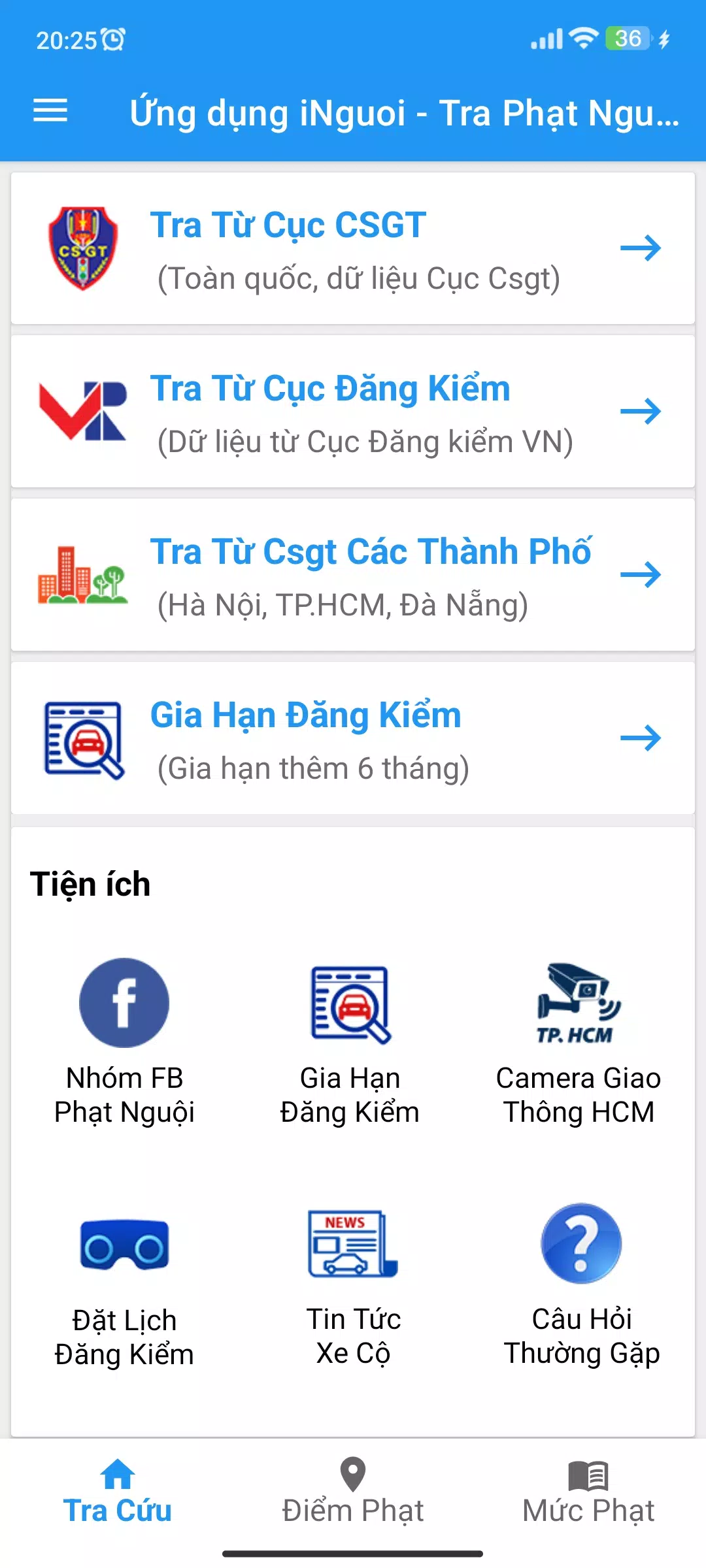 iNguoi - Tra Cứu Phạt Nguội Capture d'écran 0