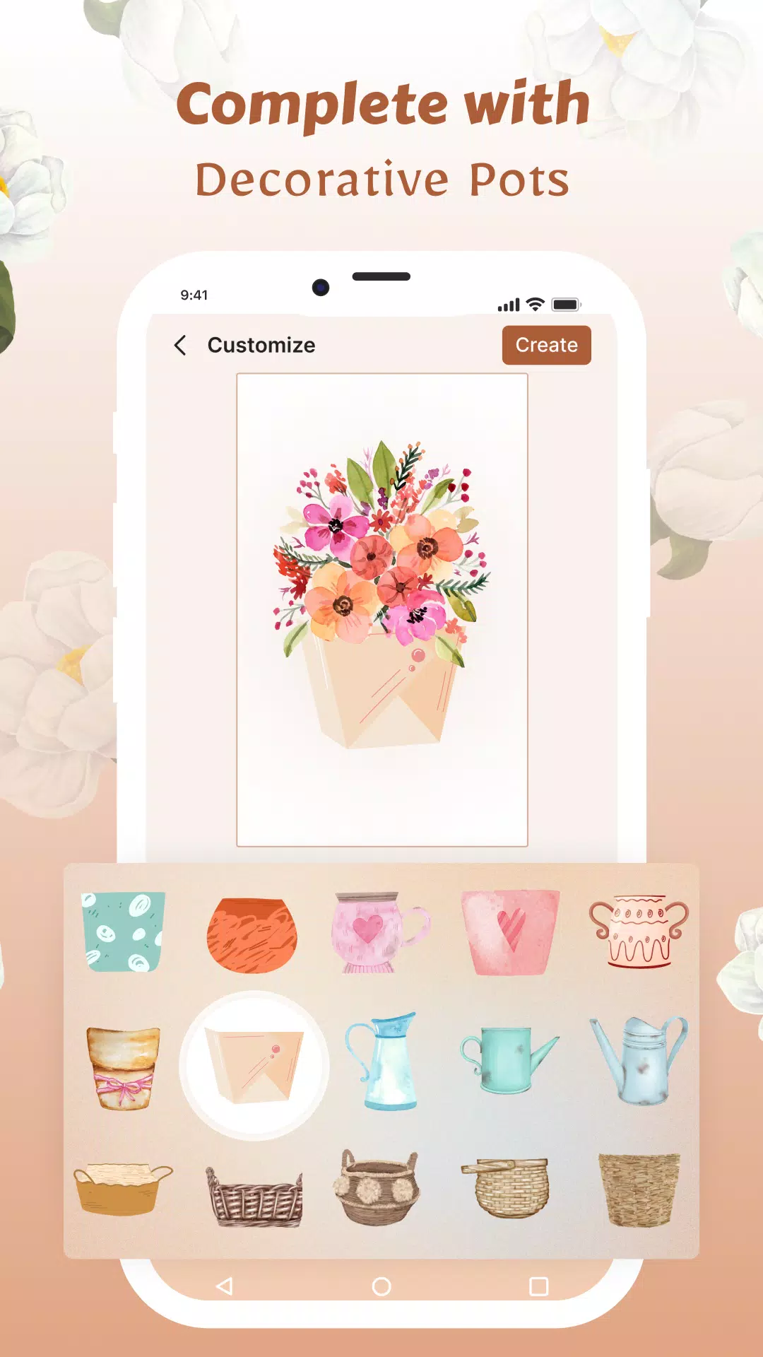 Schermata Flower Language Wallpaper DIY 3