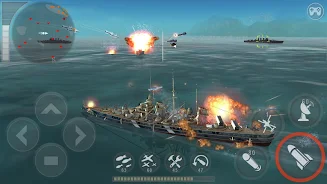 WARSHIP BATTLE:3D World War II স্ক্রিনশট 1